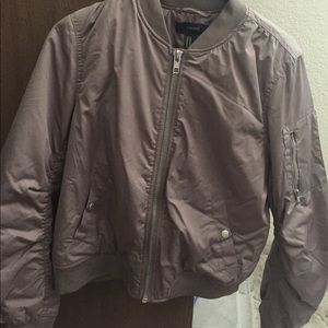 Beige bomber